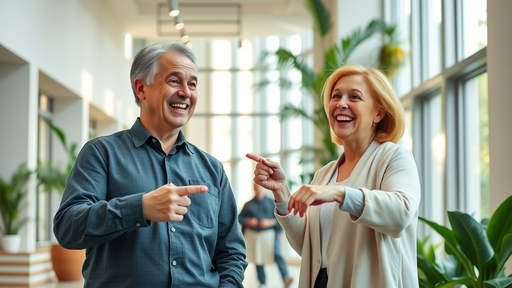 happy couple evaluating a downsized condo for retirement, representing smaller home options when downsizing