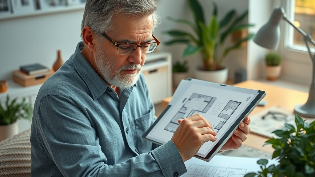 Creating a floor plan for your smaller home using a tablet