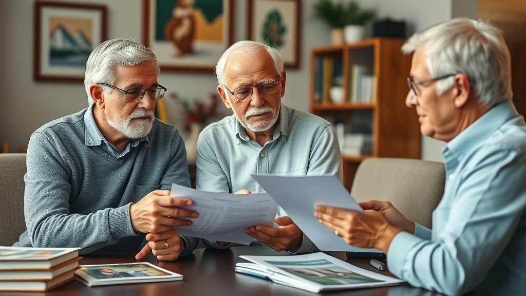finance consultation scene couple with advisor Bay of Plenty retirement villages