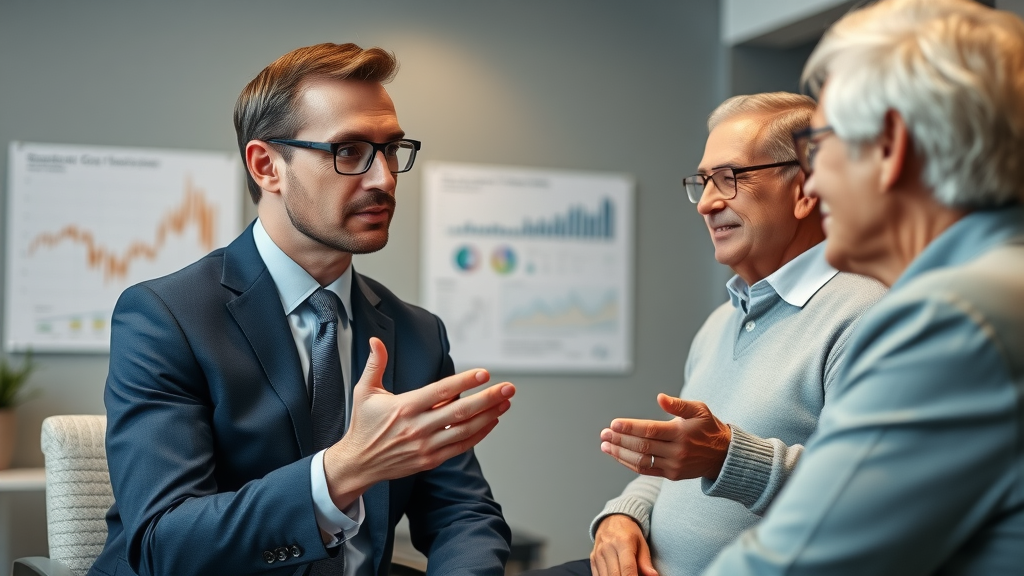 Financial advisor answers retiree couple’s questions about retirement income sources, planning, and security.