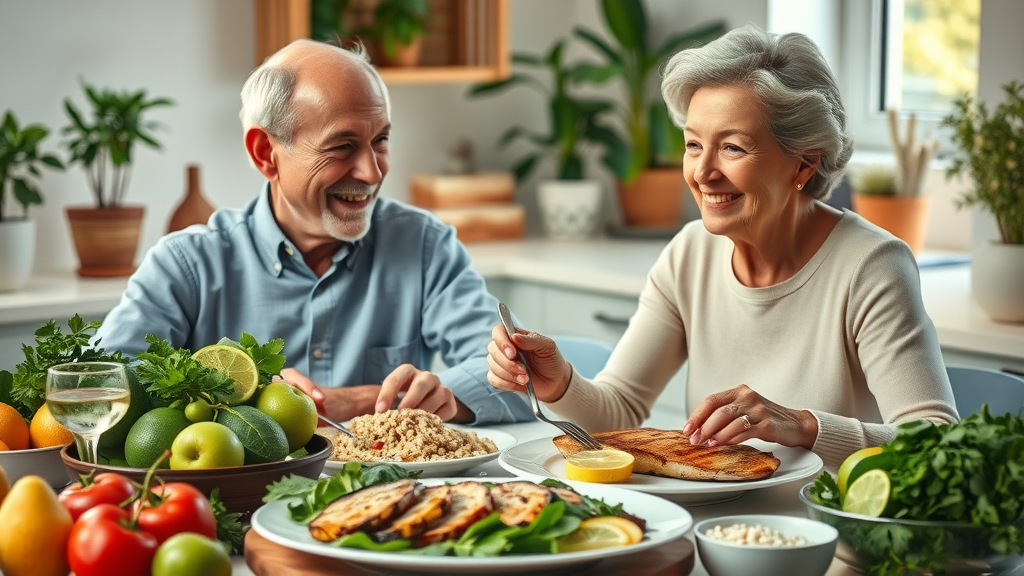 healthy lifestyle for retirees nutrition balanced meal older adults